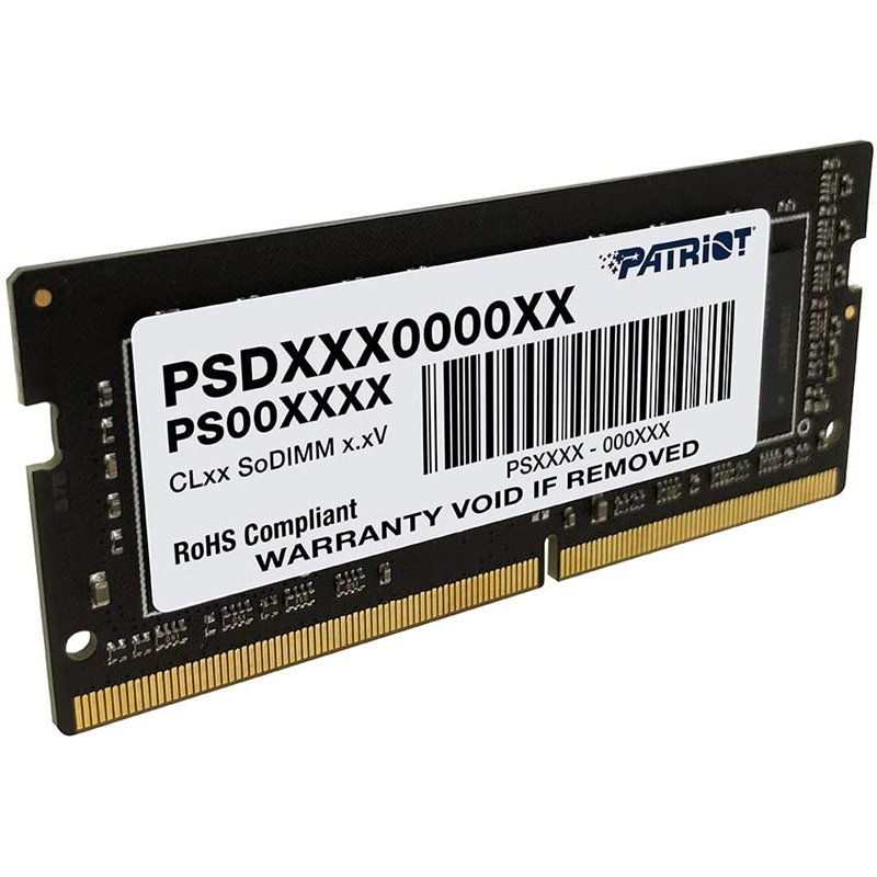 Memoria RAM, 32Gb DDR4-3200, Patriot , SO-DIMM 260 pines, 1.2v, Cod: PSD432G32002S