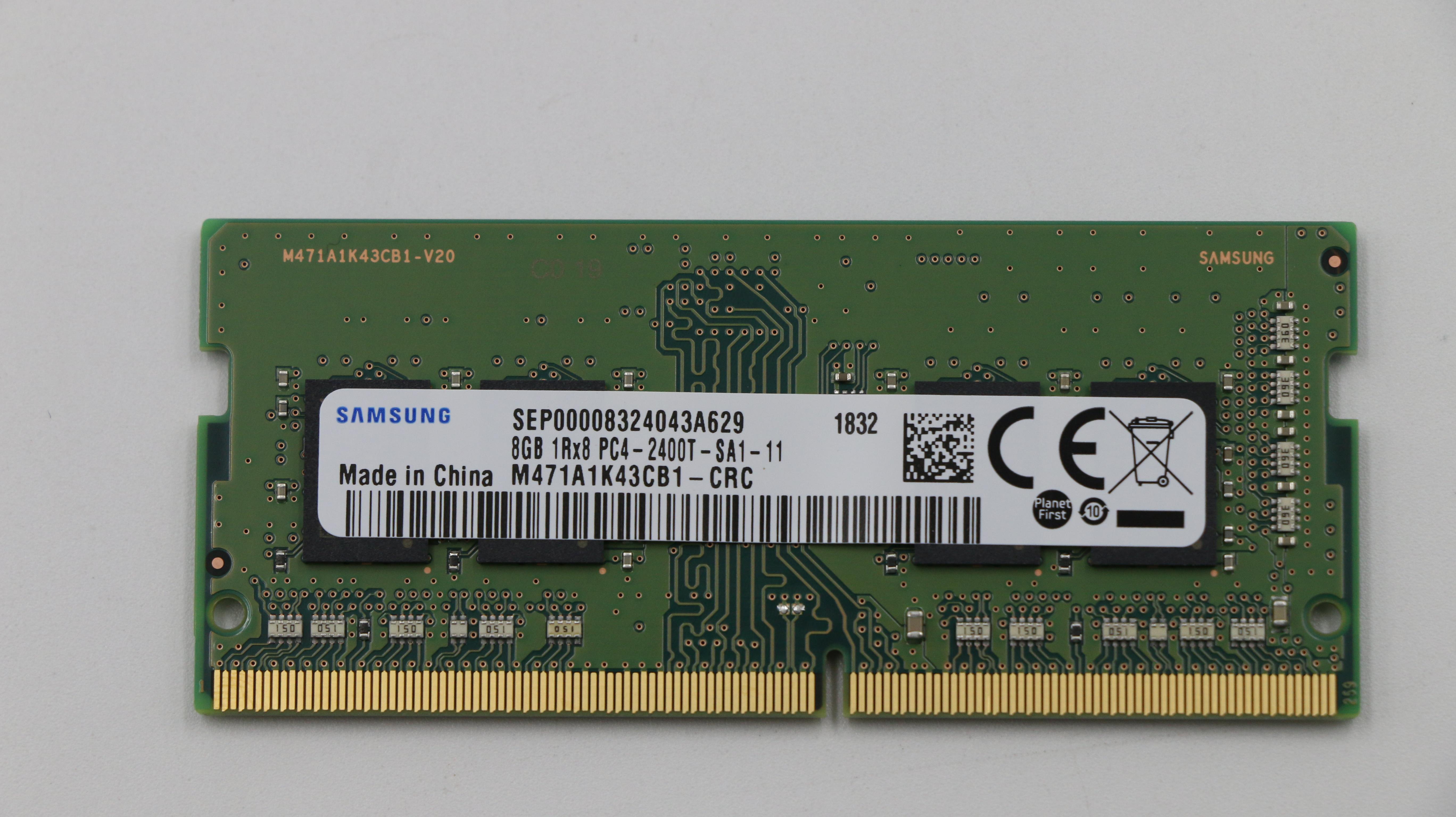 Memoria RAM Lenovo FRU: 01AG710, 8Gb DDR4-2400, So-Dimm, para Computadoras Portatiles