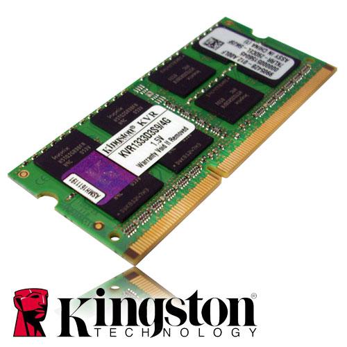 Memoria RAM, Kingston, 4Gb PC3-10600, So-Dimm, Laptop, KVR1333d3S9/4G