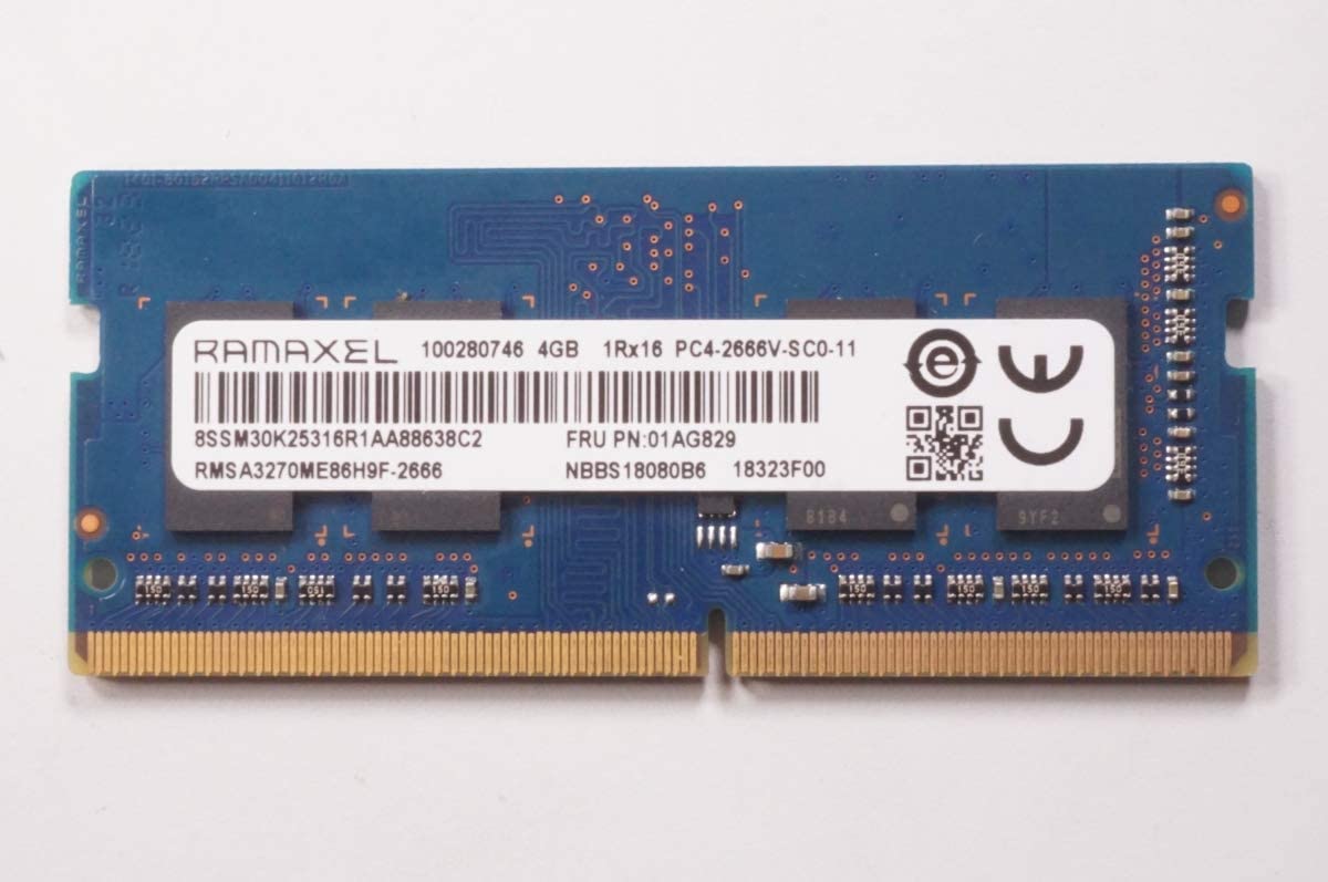 Memoria RAM, Ramaxel, 4Gb PC4-21300, DDR4-2666, So-Dimm, RMSA3270ME86H9F-2666